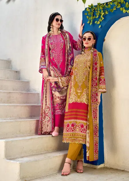 Farmaish Vol 5 By Pakiza Jam Satin Pakistani Dress Material Suppliers In India
